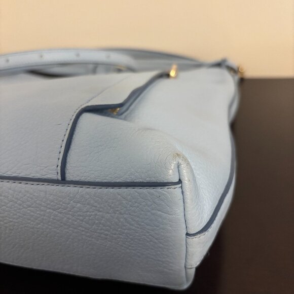 Coach Light Blue Pebbled Leather Large Scout Hobo - Picture 10 of 16